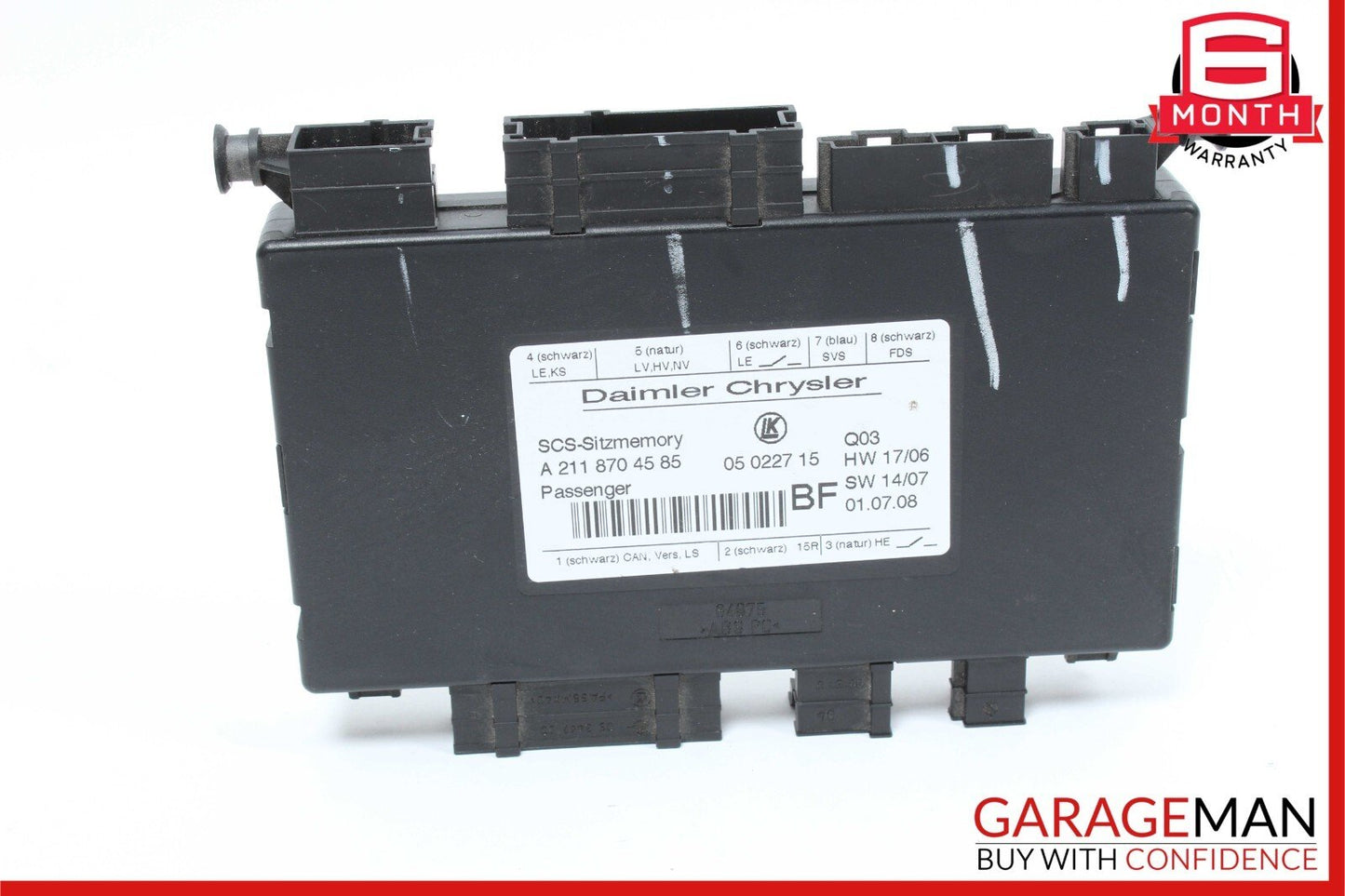 03-12 Mercedes GL450 SLK280 CLS500 E350 Front Right Side Seat Control Module