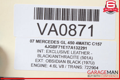 06-13 Mercedes X164 GL450 4MATIC Front Left Side Door Control Module OEM