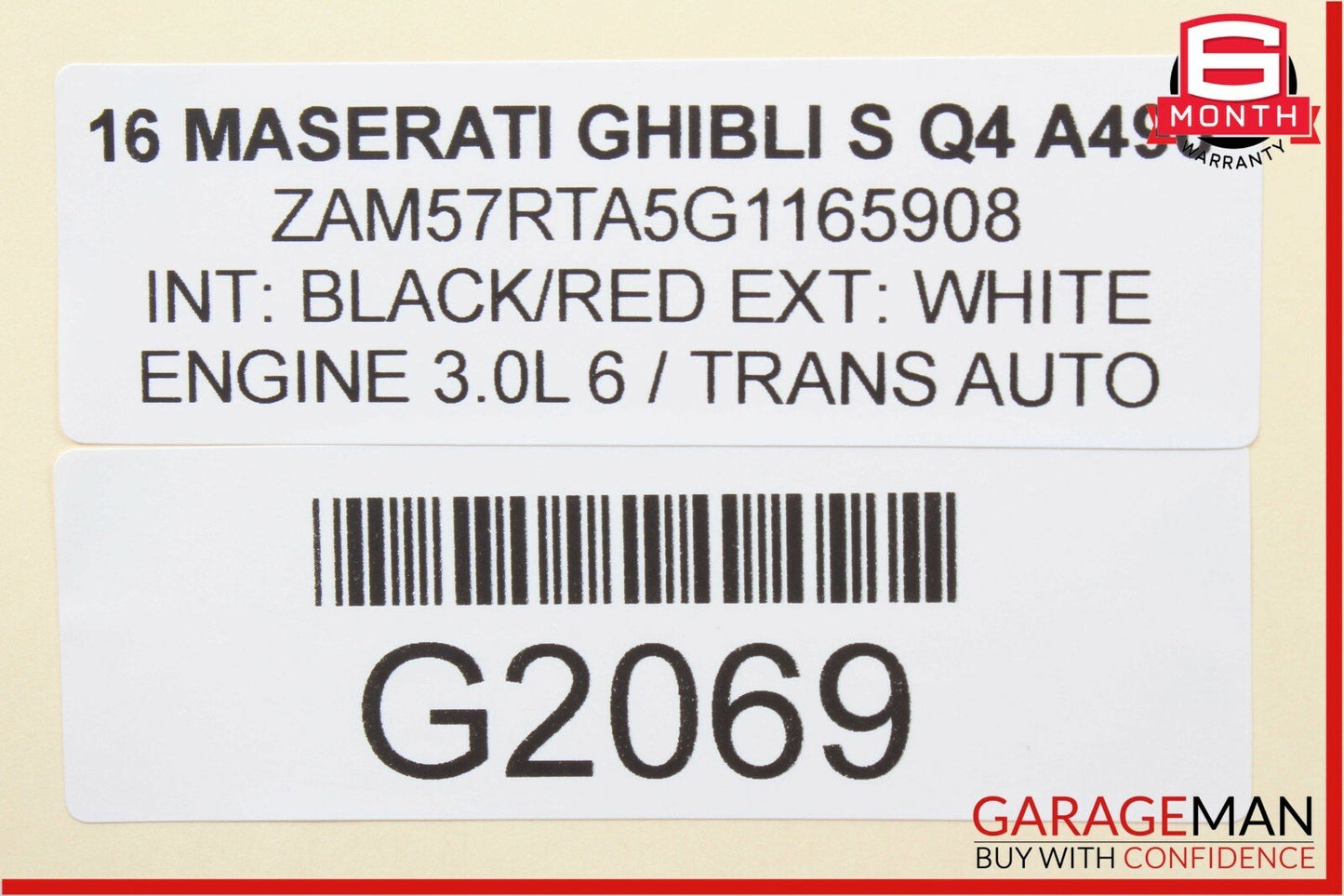 14-17 Maserati Ghibli Rear Left Side Brake Rotor Disc OEM