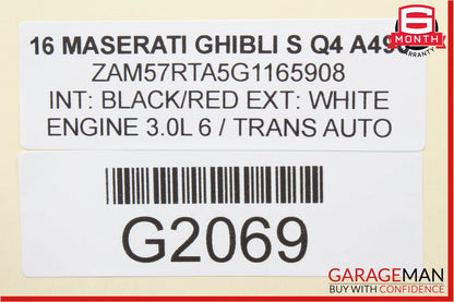 14-17 Maserati Ghibli Rear Left Side Brake Rotor Disc OEM