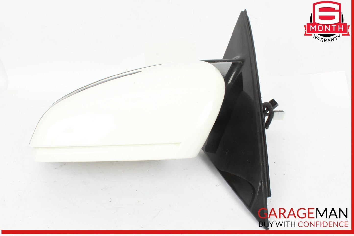 10-13 Mercedes W212 E350 Front Left Driver Side Door Rear View Mirror White OEM