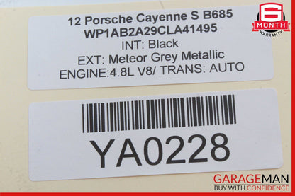11-18 Porsche Cayenne 958 S Rear Seat Heat Lock Switch Control Panel OEM