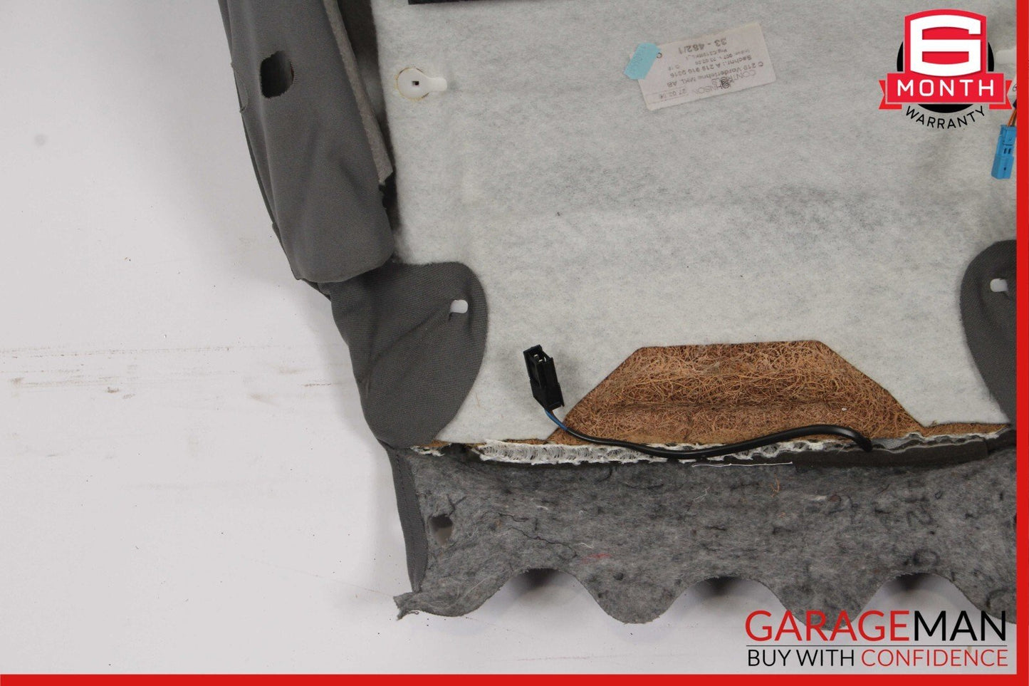 06-11 Mercedes W219 CLS500 Front Left or Right Side Top Upper Seat Cushion Grey
