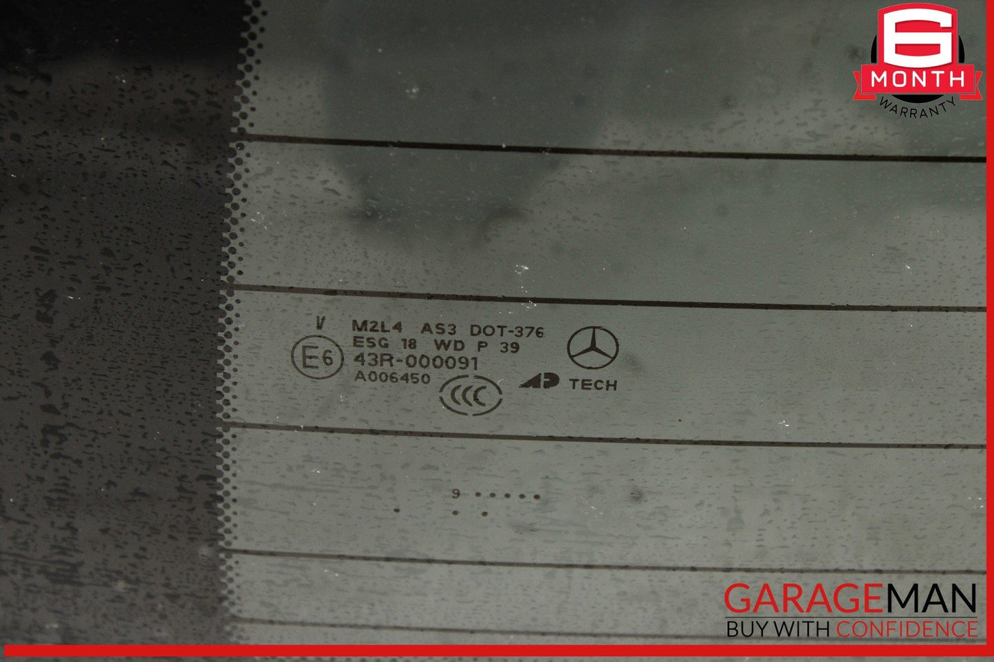 07-12 Mercedes X164 GL450 GL350 GL550 Rear Trunk Lid Tailgate Hatch Window Glass