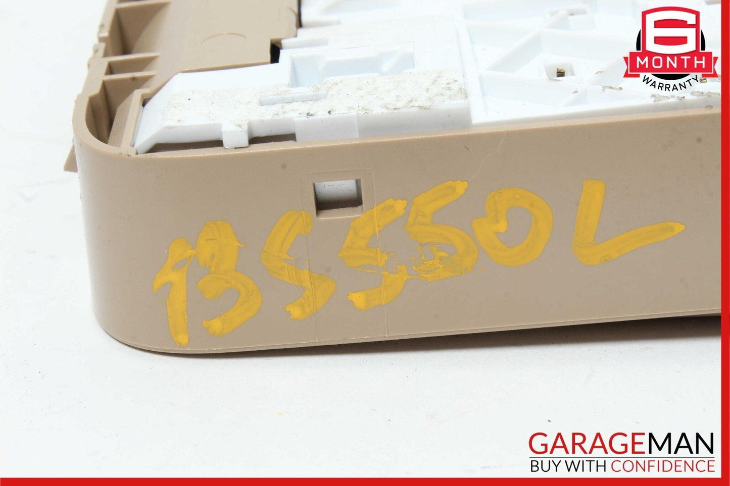 10-13 Mercedes W221 S400 S550 Rear Overhead Vanity Mirror Assembly Brown