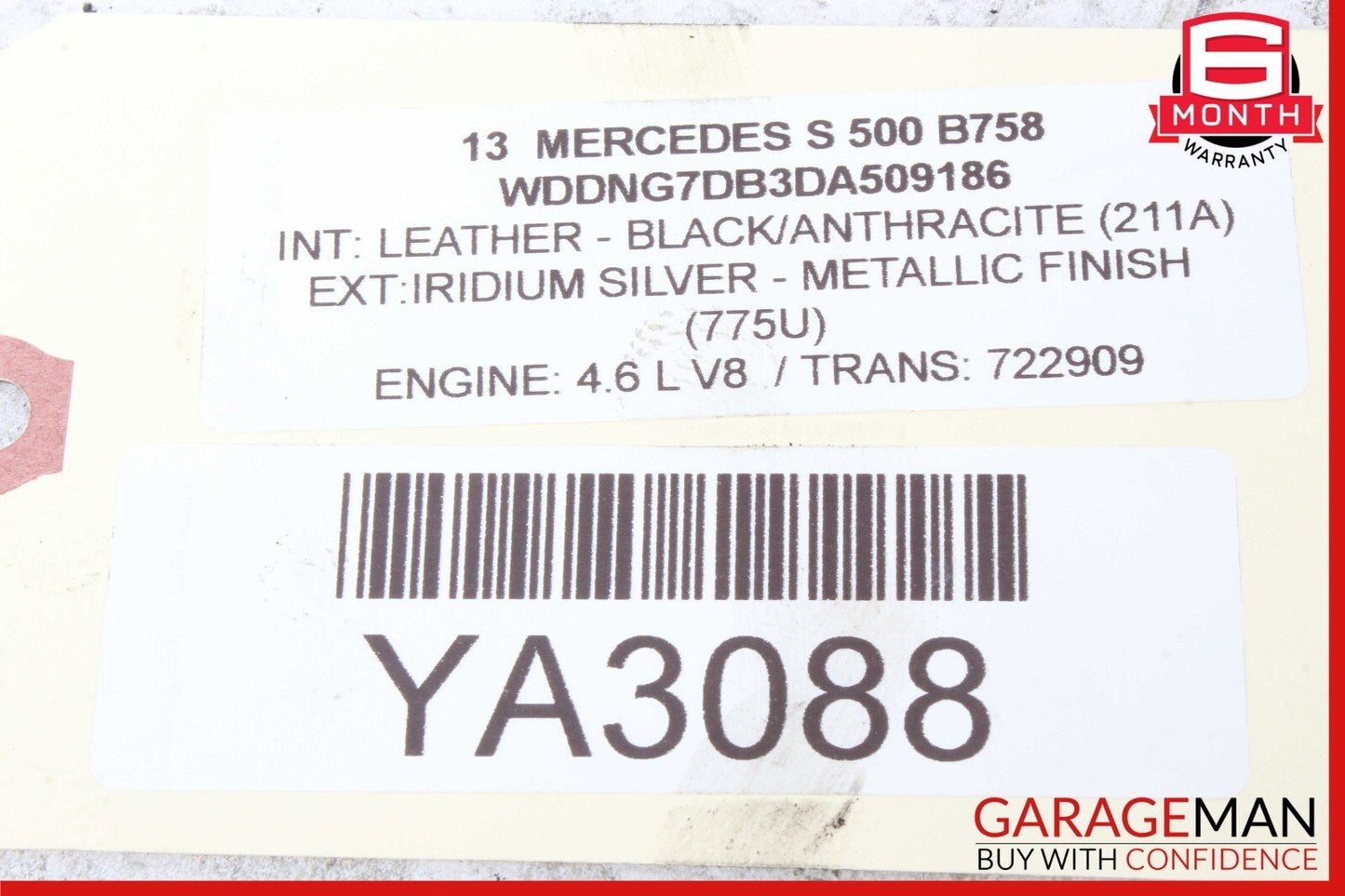 07-13 Mercedes W221 S550 Front Right Side Bumper Reinforcement Bracket OEM