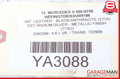 07-13 Mercedes W221 S550 Front Right Side Bumper Reinforcement Bracket OEM