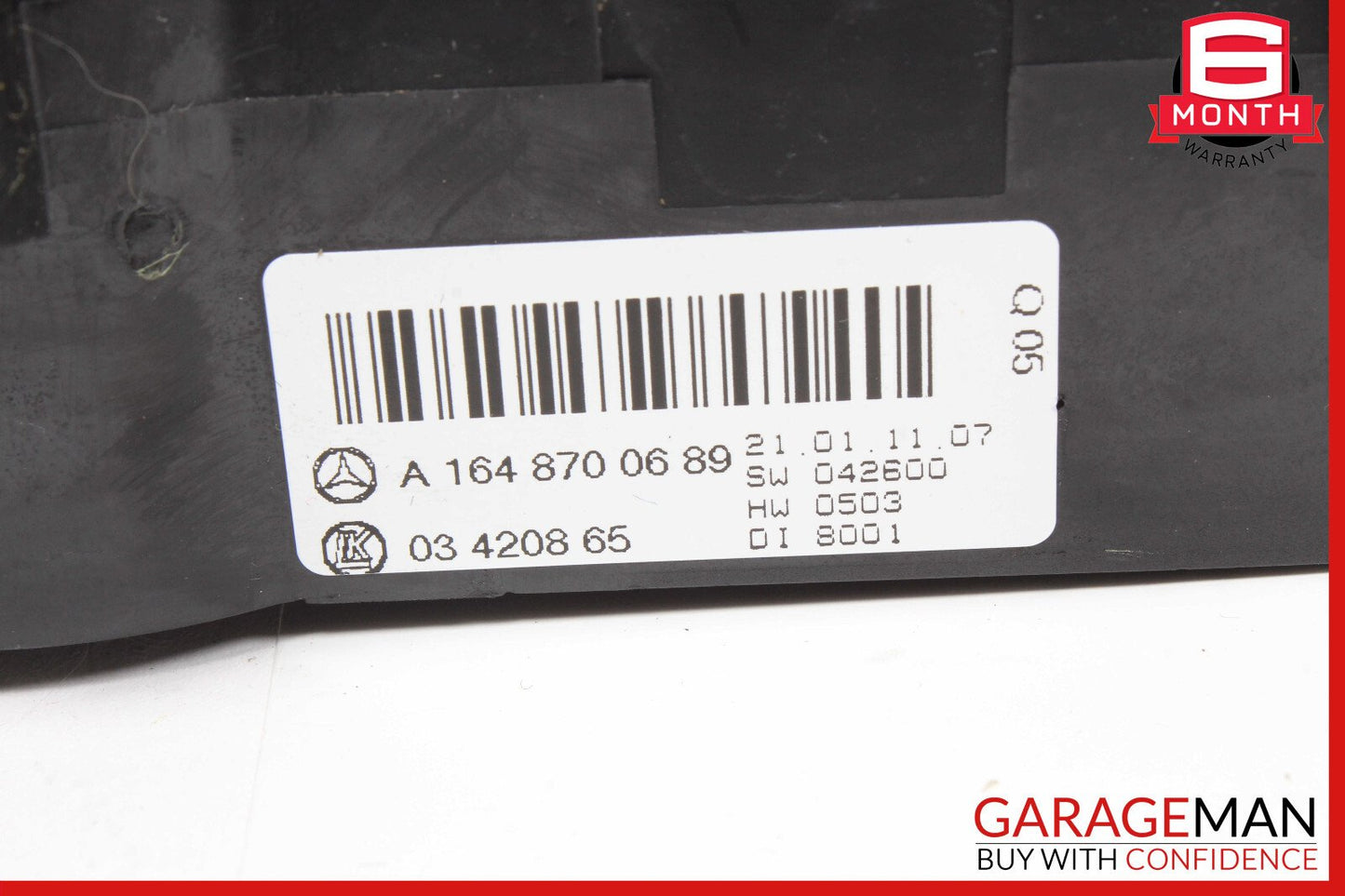06-12 Mercedes X164 GL550 Rear A/C Heater Climate Control Switch OEM