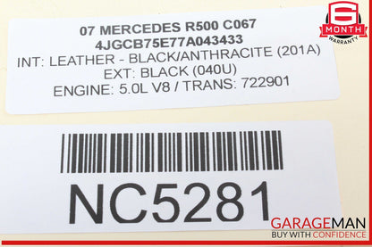 06-08 Mercedes W251 R500 ML500 Fuel Line Pipe Hose OEM