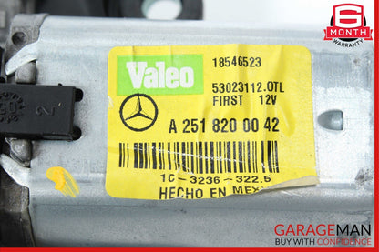06-13 Mercedes R500 ML350 GL450 Valeo Rear Window Windshield Glass Wiper Motor