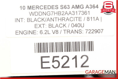 07-13 Mercedes W221 S63 AMG S550 Front Left Under Seat Computer Control Module