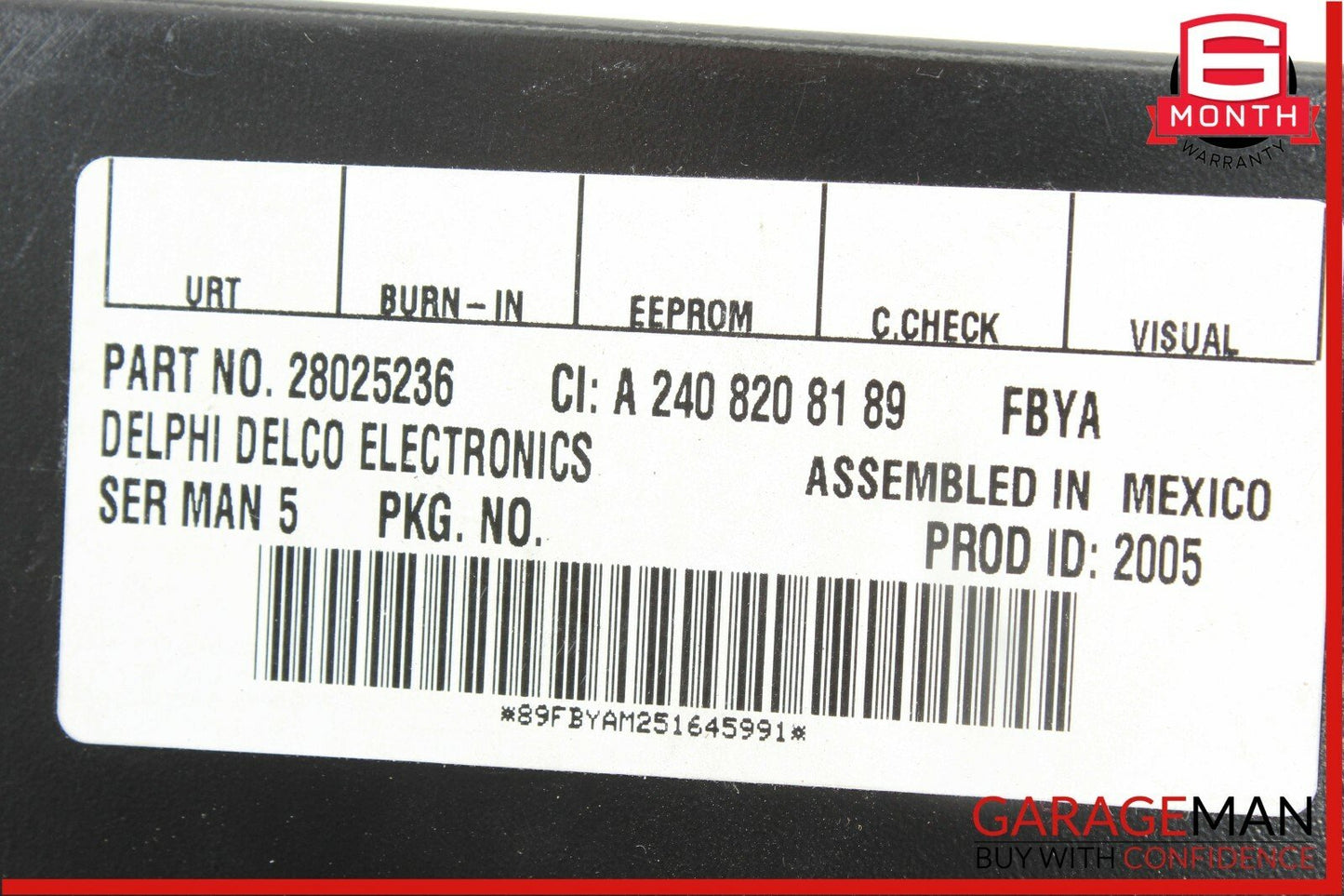 05-11 Mercedes CLS500 SLK280 E350 Sirius Satellite Radio Receiver 2408208189 OEM
