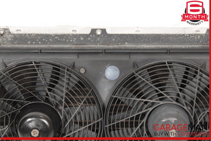 94-02 Mercedes R129 SL500 AC A/C Condenser Radiator Cooling Fan Shroud Motor OEM