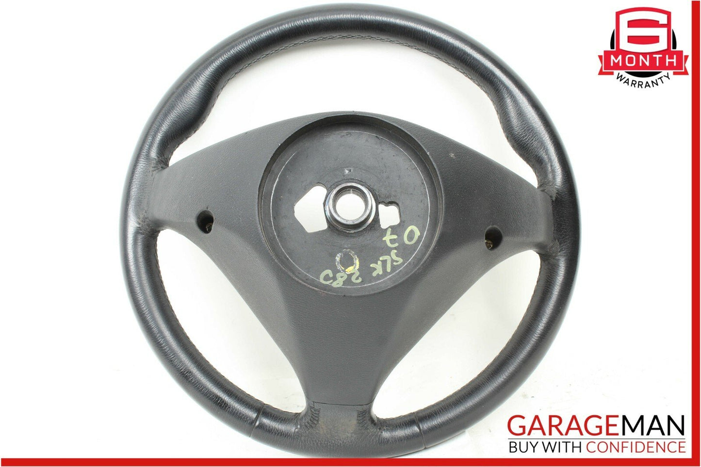 05-08 Mercedes SLK280 C230 Sport 3 Spoke Steering Wheel Leather Black OEM