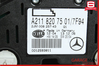 03-11 Mercedes E320 CLS55 AMG Rear Overhead Dome Light Reading Map Lamp Grey
