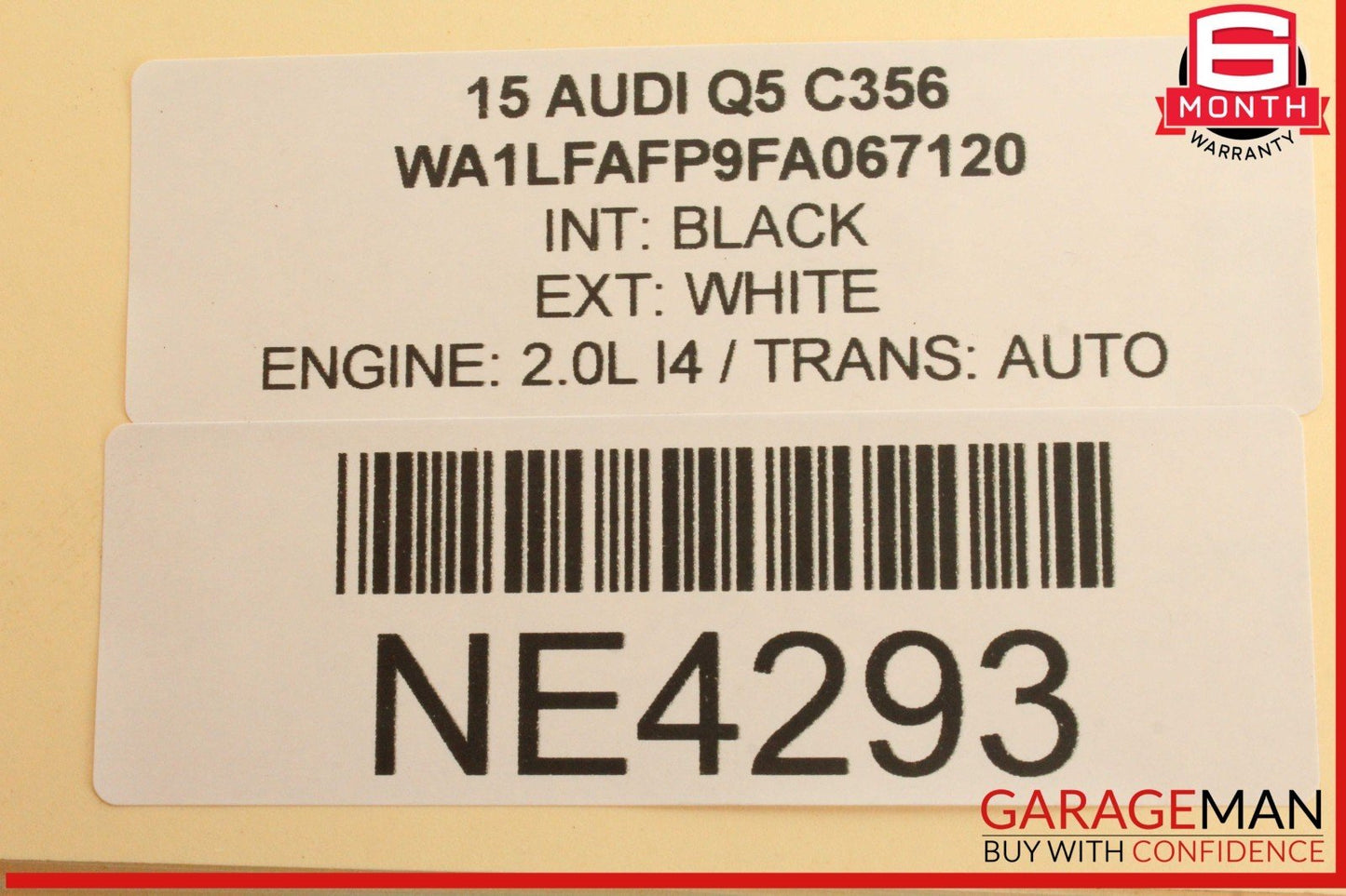 09-18 Audi Q5 A6 A7 Rear Right Side Lower Forward Control Arm 8K0501529L