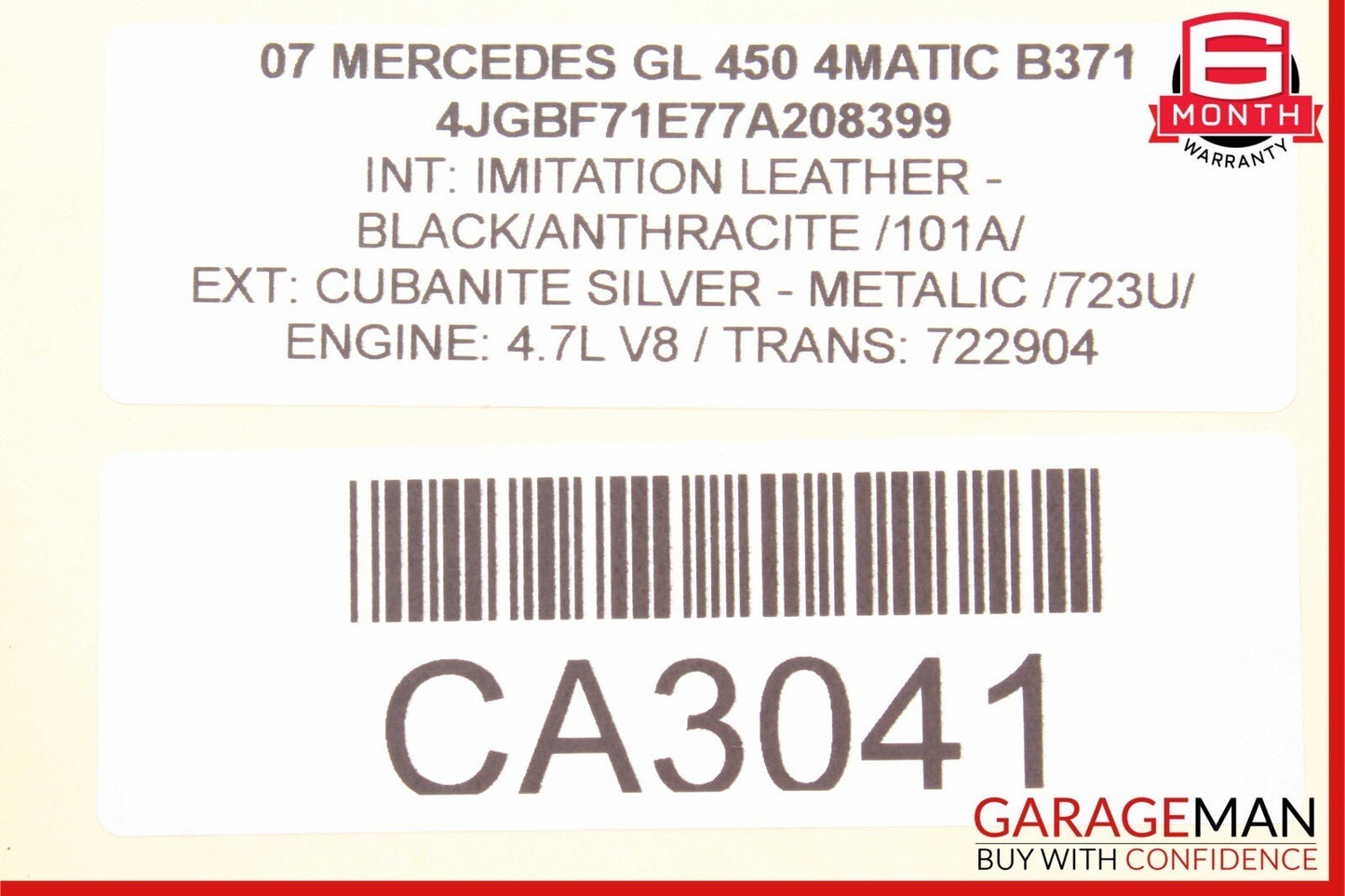 07-16 Mercedes X164 GL450 4MATIC GL320 3rd Third Row Seat Motor 1648201942 OEM