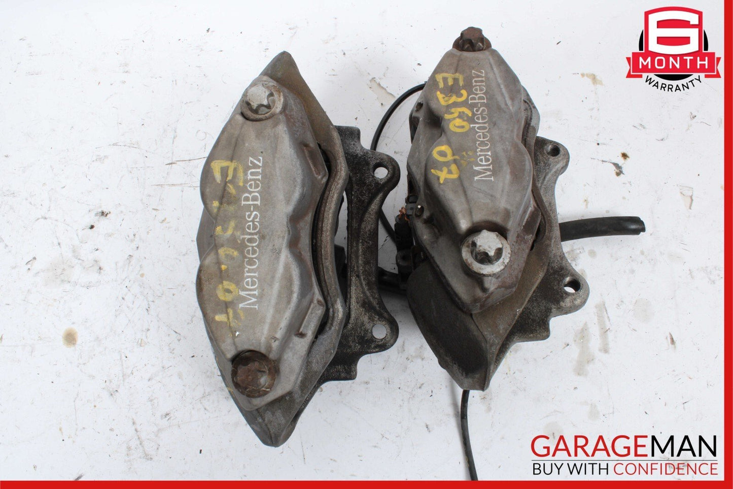 07-09 Mercedes W211 E350 E550 Front Right & Left Brake Caliper Calipers Set OEM