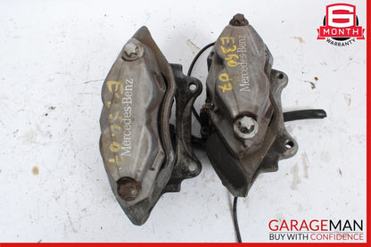07-09 Mercedes W211 E350 E550 Front Right & Left Brake Caliper Calipers Set OEM