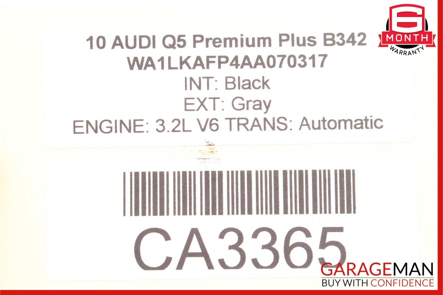 08-14 Audi Q5 A5 Rear Left Driver Side Brake Caliper OEM