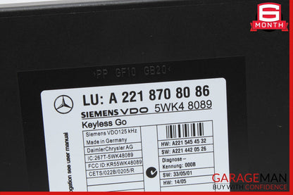 07-10 Mercedes CL600 S550 CL550 CL500 Keyless Go Control Module Unit OEM