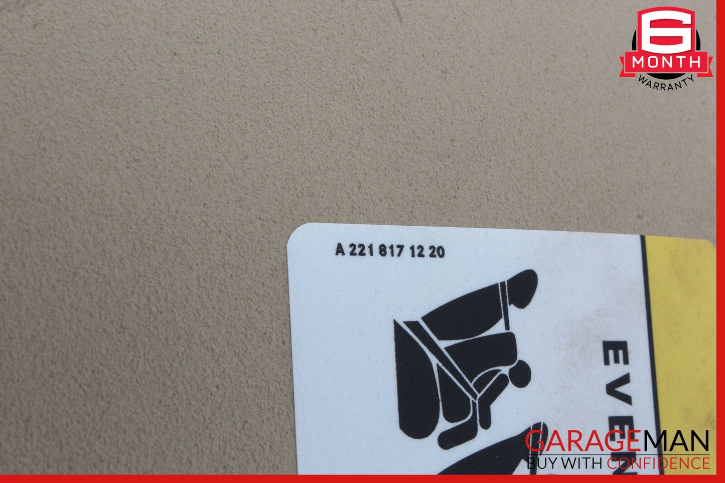 06-12 Mercedes W164 ML500 Front Right Side Sun Visor Sunvisor Shade OEM