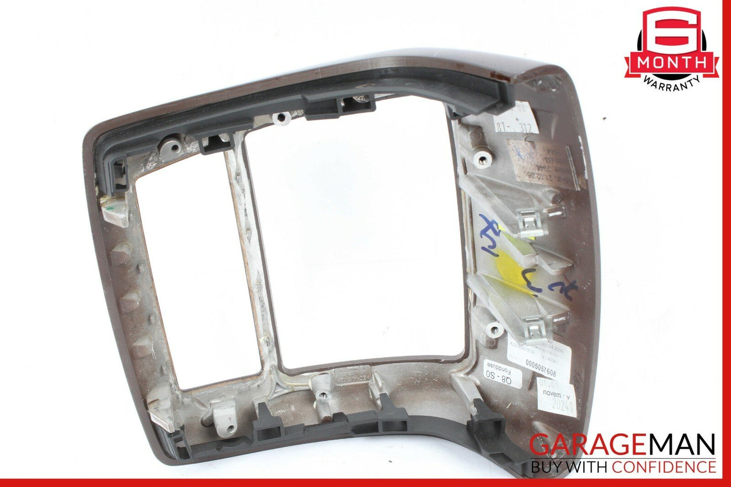 07-13 Mercedes W221 S550 S63 AMG Center Console Rear AC Control Trim Bezel Wood