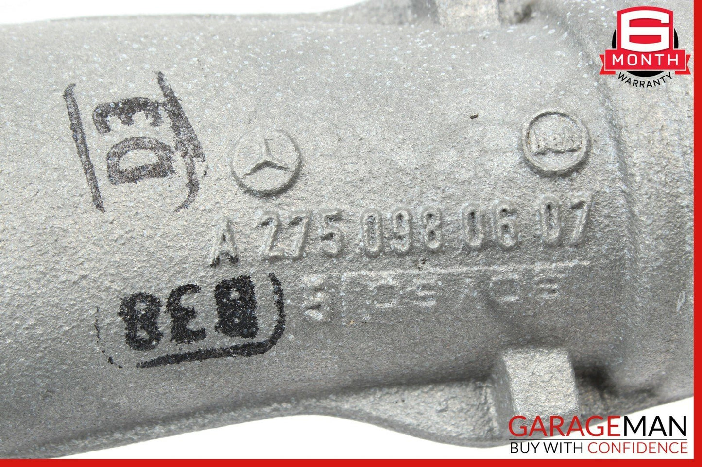 03-12 Mercedes W221 S600 CL65 AMG Turbocharger Hose Pipe Right 2750980607 OEM