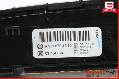 06-10 Mercedes W251 R350 R500 Center Dashboard Hazard ESP Control Switch OEM