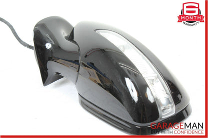 07-09 Mercedes W211 E550 E350 Front Left Side Mirror Door Rear View Black OEM
