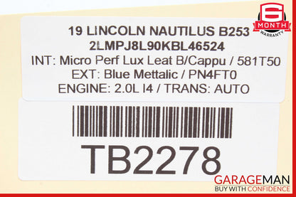 19-21 Lincoln Nautilus Electric Parking Brake Control Switch Button OEM