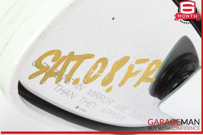 07-10 Saturn Sky Front Right Passenger Side Door Rear View Mirror White 25852609