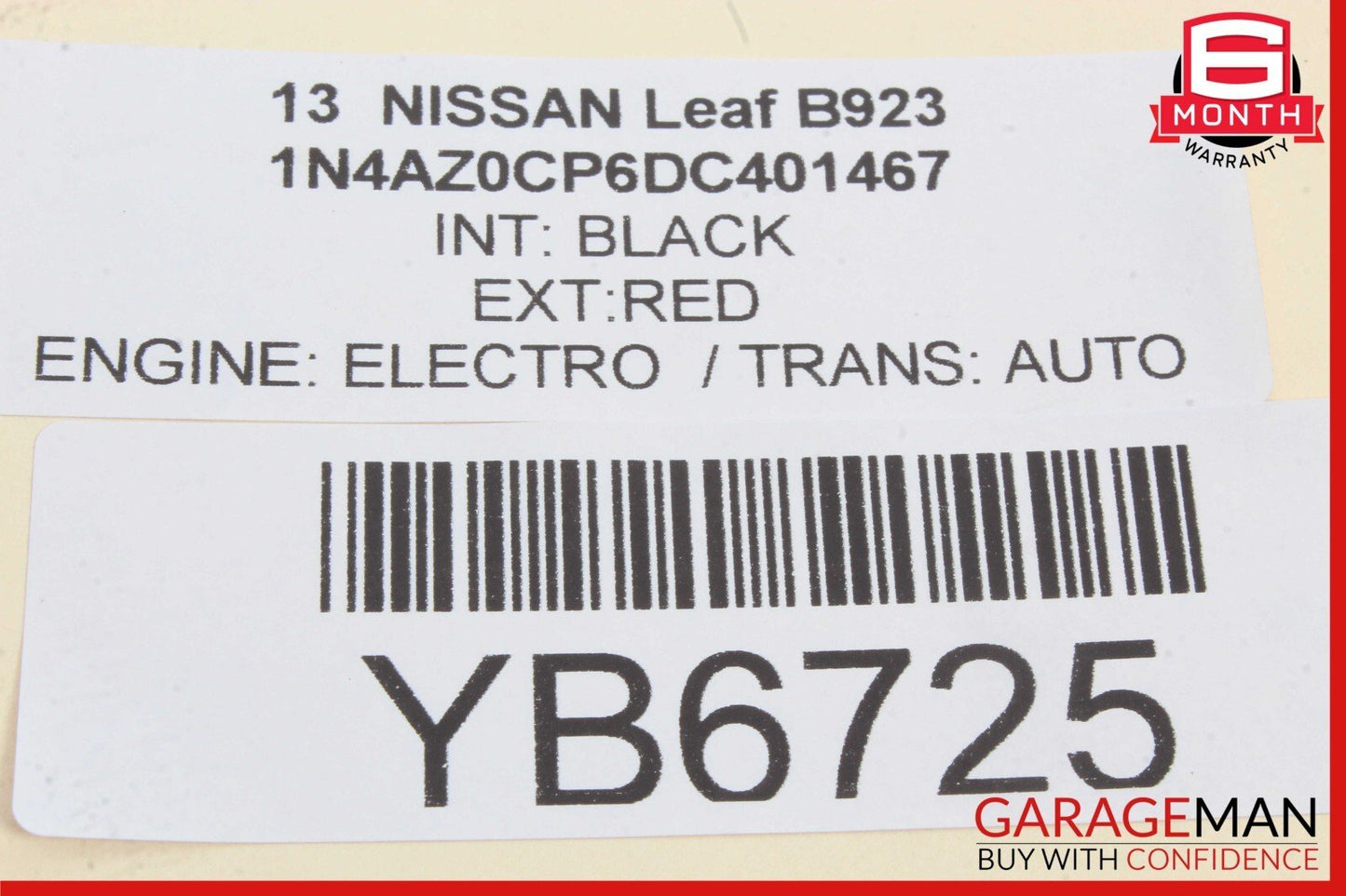 11-17 Nissan Leaf Front Right Passenger Side Door Window Switch OEM