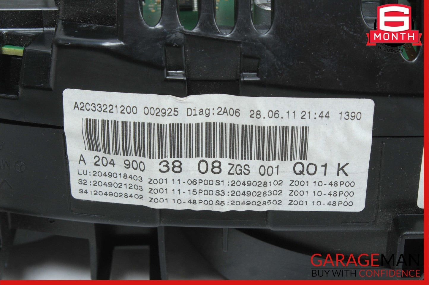 12-14 Mercedes W204 C350 C300 Speedometer Odometer Instrument Cluster Gauge OEM
