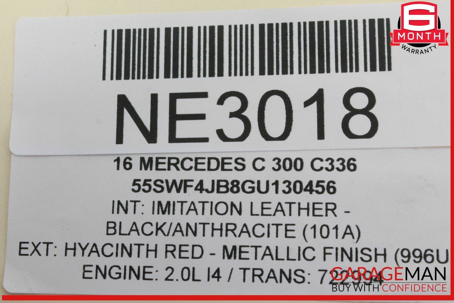 15-20 Mercedes W205 C300 C350e C400 Rear Right Side Door Control Module Unit OEM