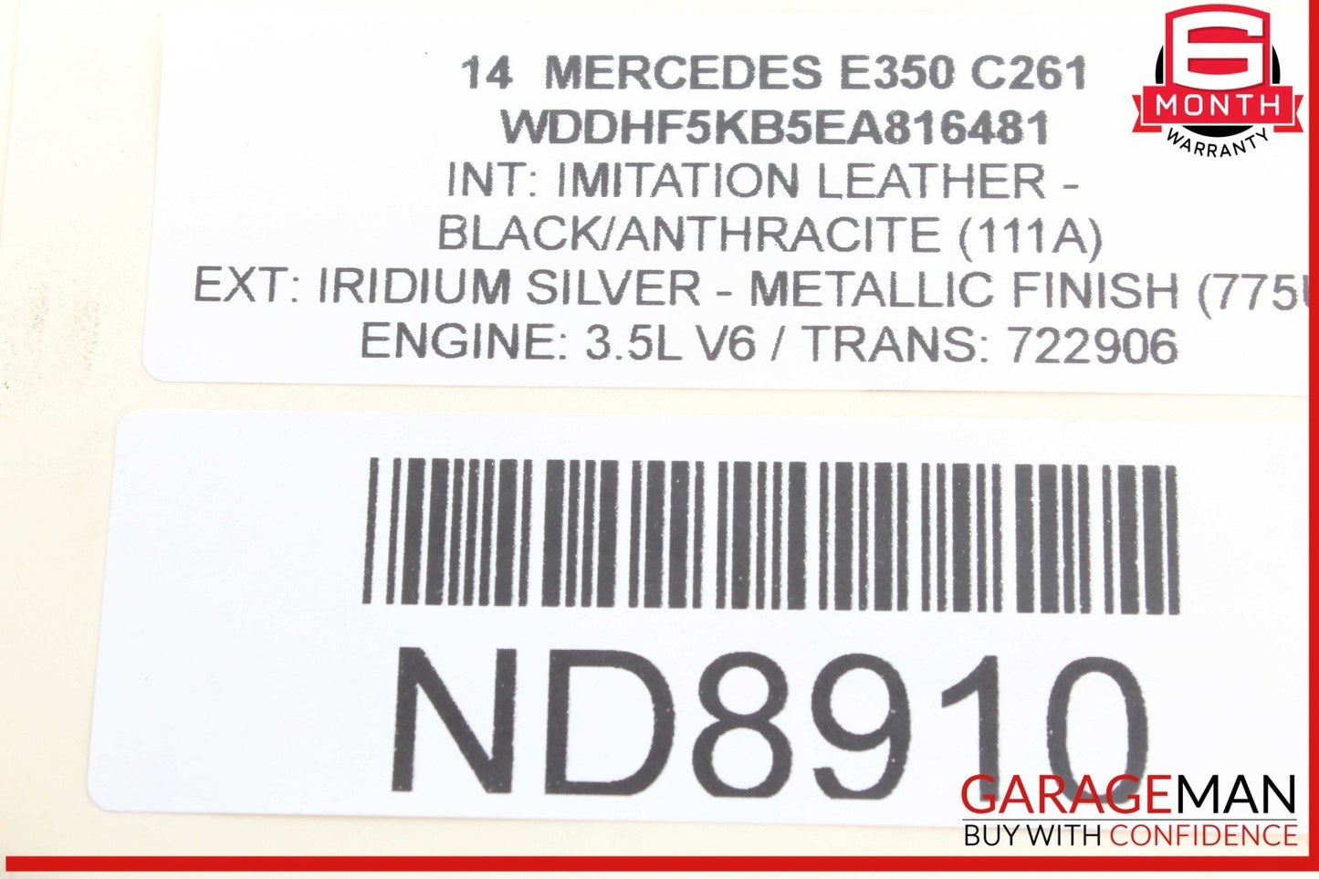 08-17 Mercedes W212 E350 C250 E400 Front Left Side Lower Control Arm RWD OEM