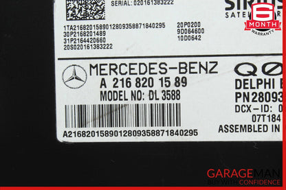 07-09 Mercedes W204 C350 C300 S550 Sirius Satellite Radio Module Receiver OEM