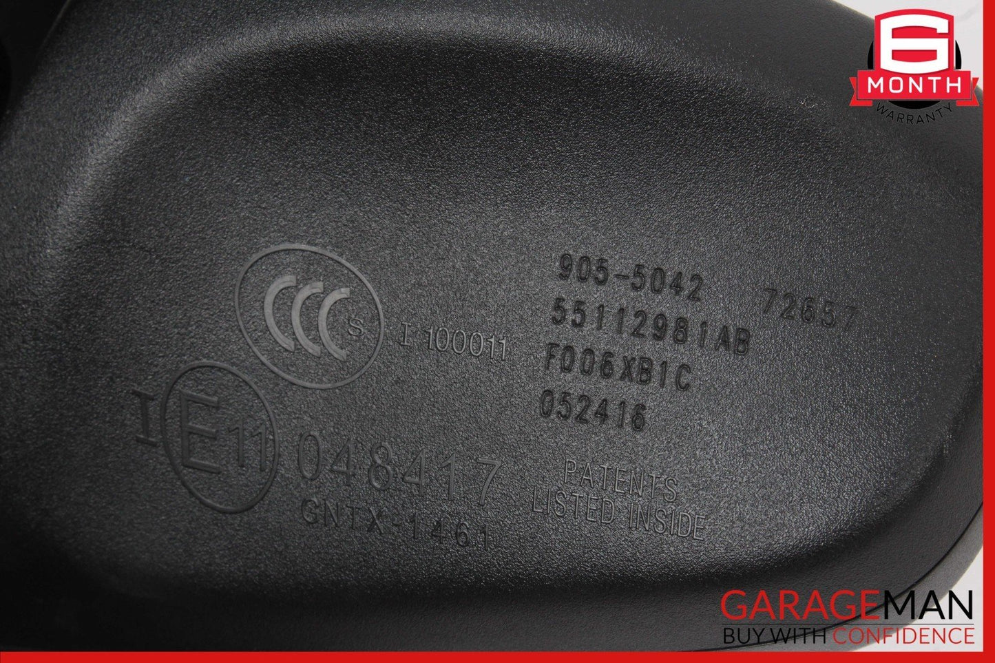 12-17 Fiat 500E Front Windshield Upper Interior Rear View Mirror 55112981AB OEM