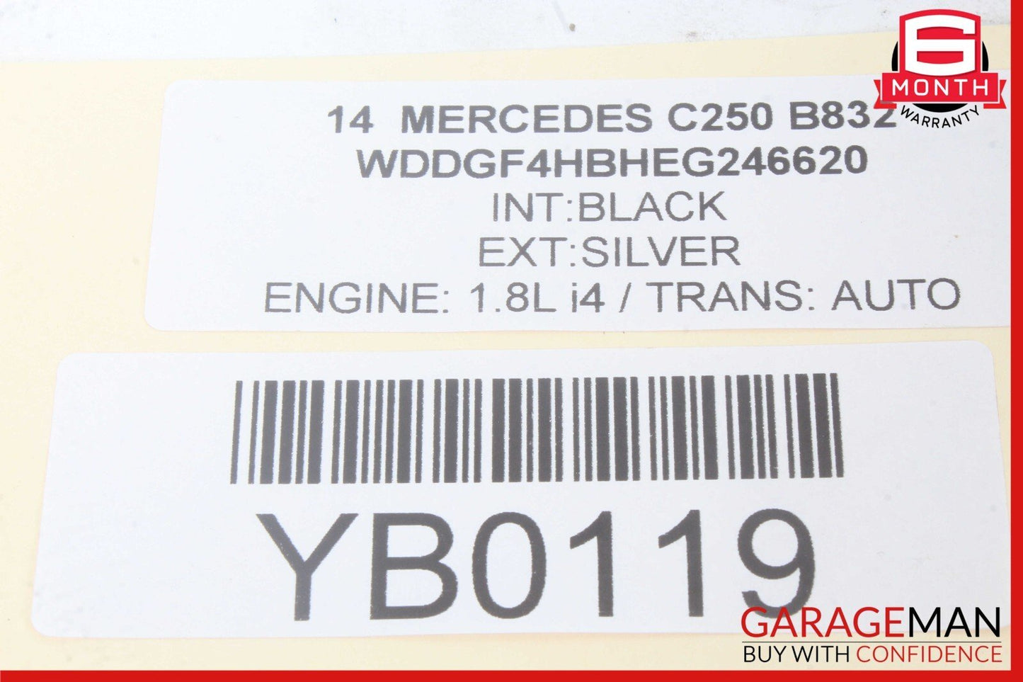 12-15 Mercedes W204 C250 SLK250 Engine Motor Valve Cover OEM