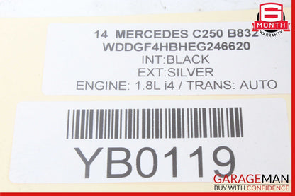 12-15 Mercedes W204 C250 SLK250 Engine Motor Valve Cover OEM