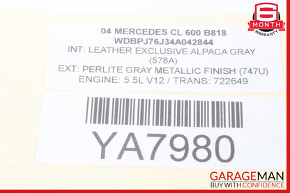 03-06 Mercedes W215 CL600 SL600 Front Right Passenger Side Fog Light Lamp OEM