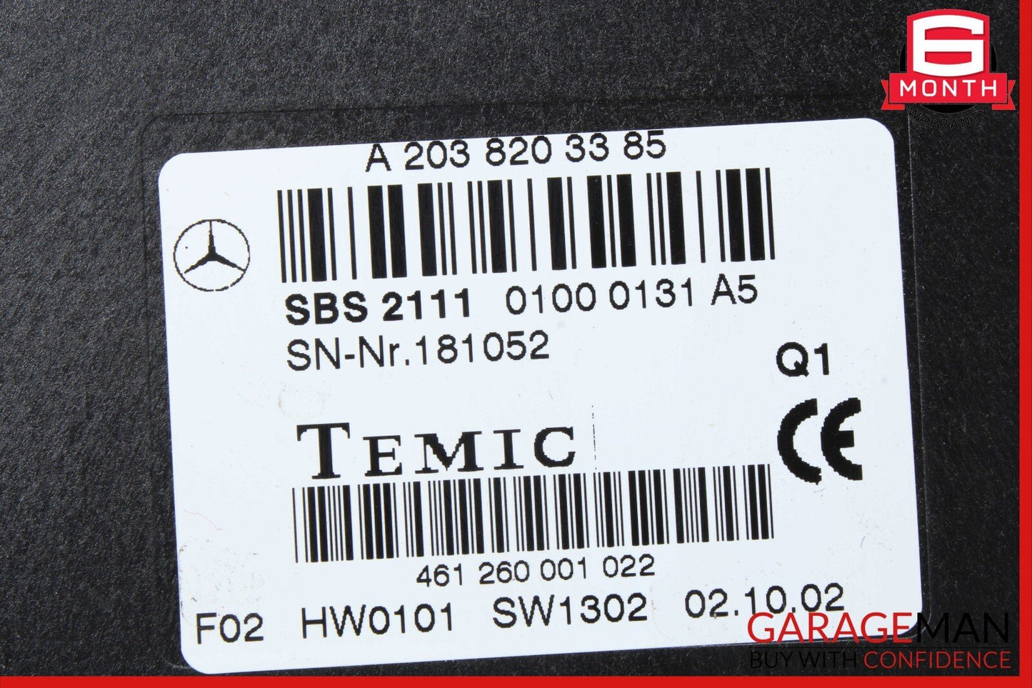 00-06 Mercedes W220 S430 S55 AMG Language Voice Control Module 2038203385 OEM