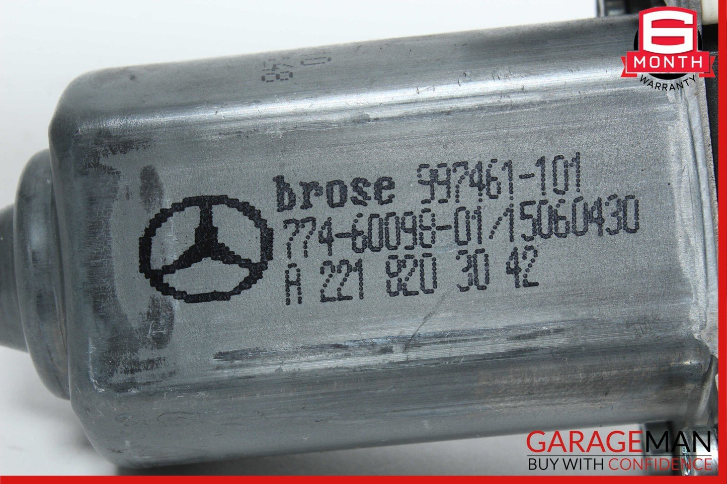07-13 Mercedes W221 S550 S63 AMG Rear Right Window Regulator Motor OEM