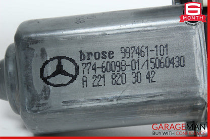 07-13 Mercedes W221 S550 S63 AMG Rear Right Window Regulator Motor OEM