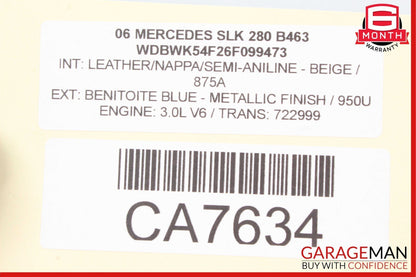 05-08 Mercedes R171 SLK280 SLK350 Front Left Exterior Door Handle OEM