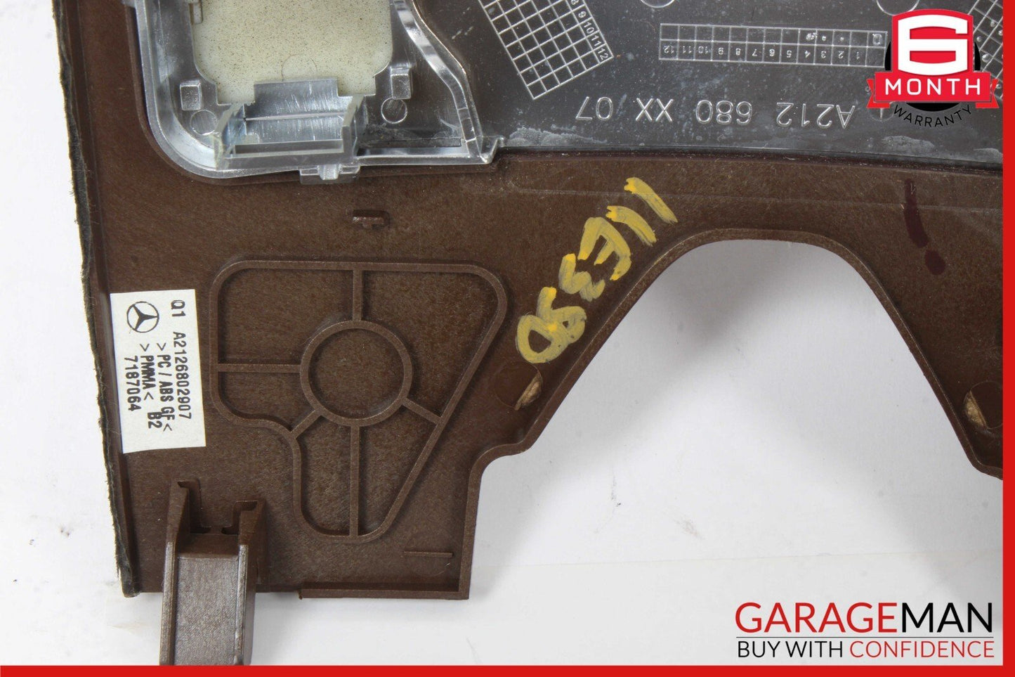 10-13 Mercedes W212 E350 E400 E550 Center Console Switch Trim Bezel Wood OEM