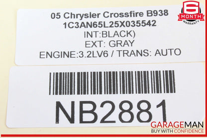 04-08 Chrysler Crossfire Rear Left / Rear Right Side Axle CV Half Shaft OEM