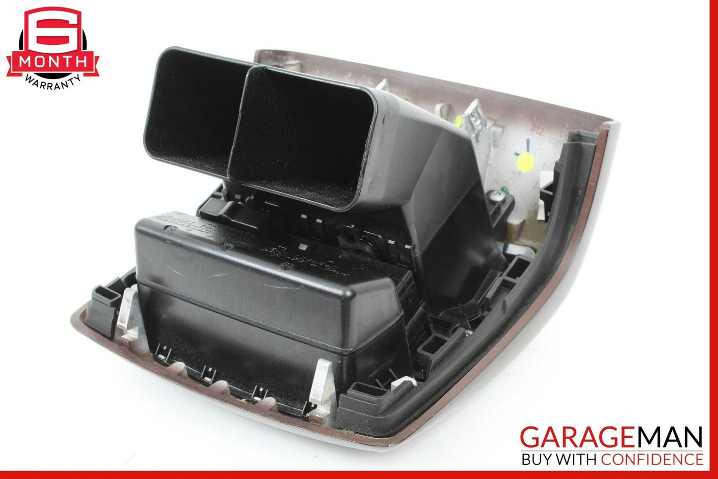 07-13 Mercedes W221 S550 Rear Center Console AC A/C Air Vent Trim Panel Wood OEM