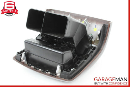 07-13 Mercedes W221 S550 Rear Center Console AC A/C Air Vent Trim Panel Wood OEM
