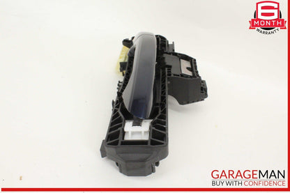 10-13 Mercedes W212 E350 Rear Left Driver Side Exterior Door Handle Blue OEM